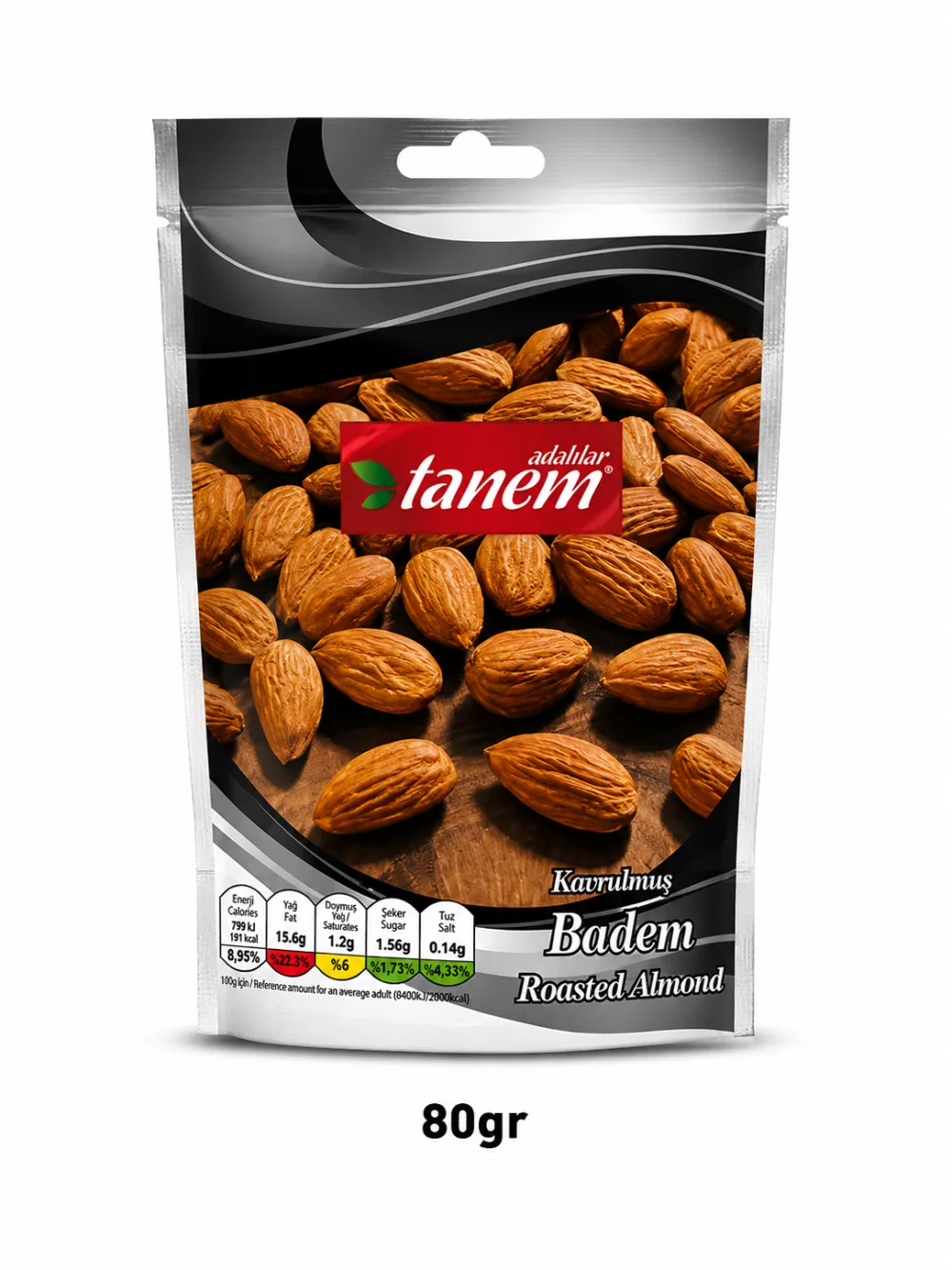 Tanem Kavrulmuş Badem 80gr